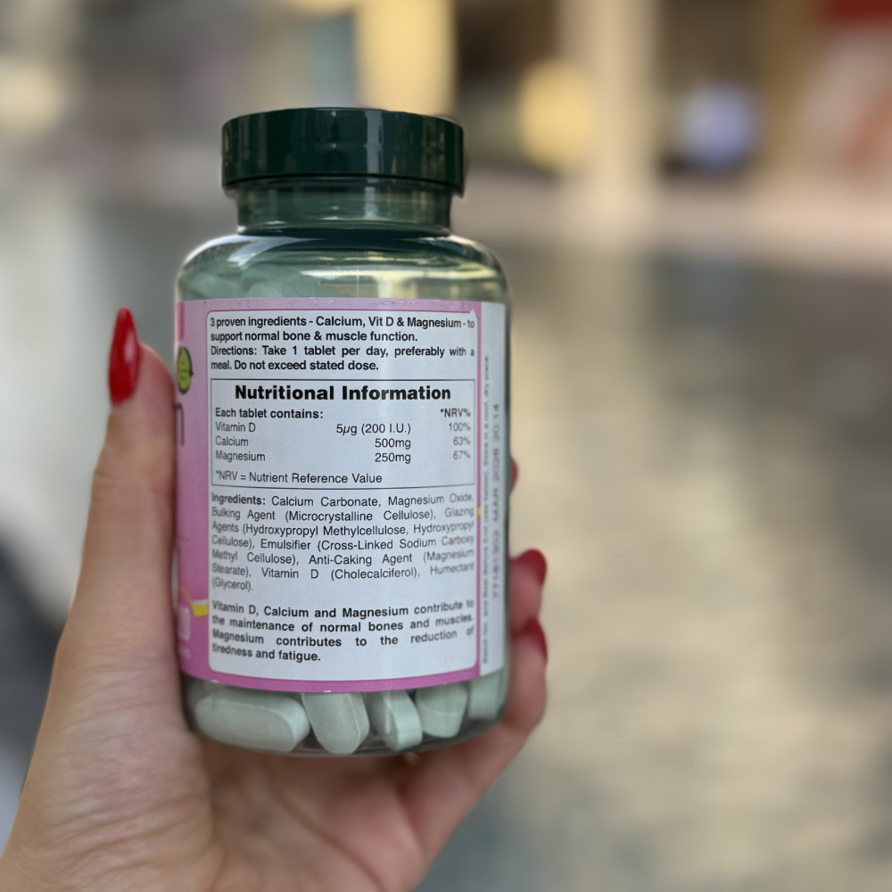 IMG_3758 (1) قرص کلسیم، منیزیم، ویتامین D و زینک H&B